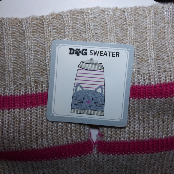 3/$18 Kitty Cat Face Dog Sweater - Picture 2 of 9